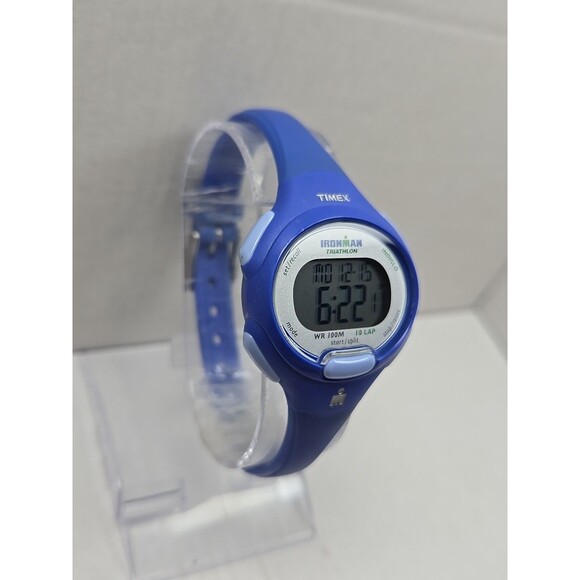 Womens Timex Ironman Triathlon 10 Lap Digital Watch Indiglo Alarms New Battery - Picture 3 of 11